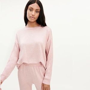 Splendid Collection Women's Supersoft Valley Pullover in Heather Pink XL